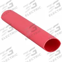 3M Heat Shrink Tubing: 1.1 in I.D. Before Shrinking, 0.37 in I.D. After Shrinking, 9 in Lg, 3 PK (MPN ITCSN-1100-9"-RED-12-3 PC PKS). Key specifications — Color: Red; Brand: 3M.