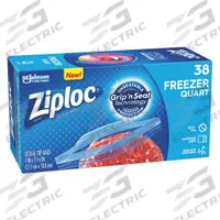 ZIPLOC Reclosable Bag: 2.6 mil Thick, 7 in Wd, 7 1/2 in Lg, Hang Hole Not Included, Flat Pack, 38 PK (MPN 314444). Key specifications — With Hang Hole: Hang Hole Not Included; Brand: ZIPLOC; Package Configuration: Flat Pack.
