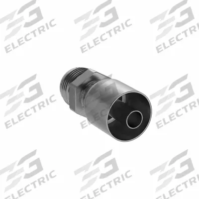 Parker Hydraulic Crimp Fitting: Steel x Steel, Straight, -8 For Hose Dash Size - Parker Crimp Hydraulic Hose Fittings with JIC Connection