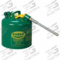 EAGLE Type II Safety Can: For Use With Oil, 5 gal Capacity, Includes 7/8 in OD Hose, Green (MPN U251SG). Key specifications — Brand: EAGLE.