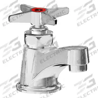 CHICAGO FAUCETS Low Arc Bathroom Faucet: 701, Cast Brass, Polished Chrome Finish, 1 gpm Flow Rate (MPN 701-E74HOTABCP). Key specifications — Includes: Mounting Hardware; Brand: CHICAGO FAUCETS; Series: 701.