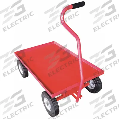 APPROVED VENDOR Wagon Truck: 1,000 lb Cap, 36 in L x 24 in W x 11 1/4 in H Deck, J-Shaped - Lipped Metal Deck Trucks