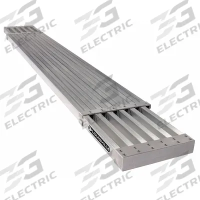 LOUISVILLE Scaffolding Plank: Aluminum, Aluminum, 16 ft Overall Lg - Max - Ladder Planks