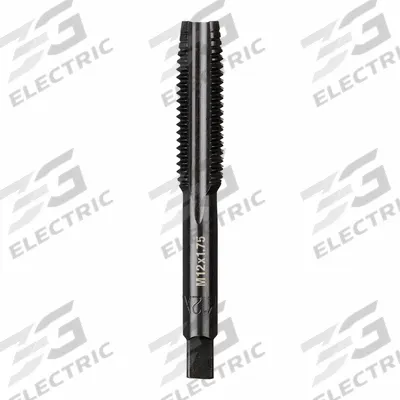 MILWAUKEE Straight Flute Tap: M12x1.75 Metric, 2B, 4 Flute, Plug Chamfer - General Purpose Hand Taps