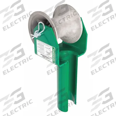 GREENLEE Cable Puller Sheave: 5 in Sheave Wd, 6,050 lb Max - Cable Pulling Sheaves