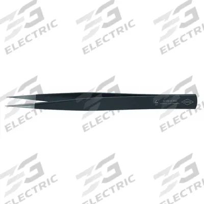 KNIPEX Precision Tweezers: Stainless Steel, Point - ESD-Safe Tweezers