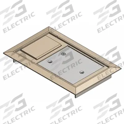 STEEL CITY Floor Box Cover: Rectangular, Beige, Polycarbonate - Nonmetallic Electrical Floor Box Covers