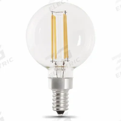FEIT ELECTRIC Compact LED Bulb: Candelabra Screw (E12), LED, (G) Globe, G16-1/2, 5.5 W Watt - Candelabra Screw Base (E12) Lamps