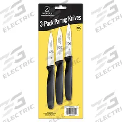 MERCER CUTLERY Knife Set: 3 Implements, Steel, 3 in Blade Lg, 3 in Overall Lg, NSF Certified (MPN M23903)