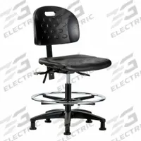 Ergonomic Chair: Polyurethane, Armless, Ht Range 19 3/4 in to 27 1/2 in, 18 in Seat Wd, 0 Casters (MPN BR-HPMBCH-RG-T1-A0-CF-RG-BLK). Key specifications — Foot Support: Yes; Back Tilt Backward: 13.5°; Back Tilt Forward: 10.5°; Base Material: Nylon; Brand: APPROVED VENDOR; Product Type: Ergonomic Chair; ESD-Safe: Not ESD Safe; Seat Tilt Backward: 3°.
