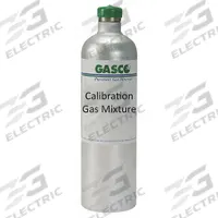 GASCO Calibration Gas: Air, Disposable, +/-5% Accuracy, C5H12/CO/H2S/N2/O2, Calibration Gas (MPN 34L-411X-A). Key specifications — For Use With: All OEM Gas Detectors; Background Gas: Air; Brand: GASCO; Gas Mixture: Carbon Monoxide 50 ppm; Reusability: Disposable.