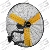 MASTER Mounted Fan: 24 in Blade Dia, 120V AC, 1/3 hp Motor HP, Wall Mount, Oscillating, Bracket (MPN MAC-24WOSC). Key specifications — Brand: MASTER; Voltage: 120V AC; Number of Speeds: 3; Fan Mounting Location: Wall; Oscillation: Oscillating; Mounting Type: Bracket.