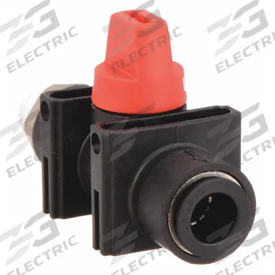 LEGRIS Manual Two-Way Ball Valve: 3/8 in, Nylon, Straight, Push x MNPT - Nylon Ball Valves