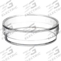 Petri Dish: 150 mm Dia, 15 mm Overall Ht, No Surface Treatment, Lid, Polystyrene, Sterile, Clear (MPN 49X569). Key specifications — Includes: Lid; Material: Polystyrene; Brand: APPROVED VENDOR; Surface Type: No Surface Treatment.