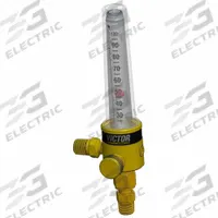 VICTOR Flowmeter: 1/2 in NPT F Inlet, 1/4 in NPT M Outlet, 100 scfh (Carbon Dioxide) (MPN 0799-2198). Key specifications — Compatible Gas Type: Carbon Dioxide; Manufacturer Part Number: 0799-2198; Brand: VICTOR; Inlet Connection: 1/2 in NPT F; Outlet Connection: 1/4 in NPT M.