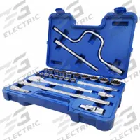 WESTWARD Socket Wrench Set: 1/2 in Drive, 26 Piece, 12-Point, SAE, 3/8 in to 1 1/4 in (MPN 4LXA6). Key specifications — attr1224269: 1/2 in; attr1204638: Drive Tools Included; attr1204650: 3/8 in to 1-1/4 in; attr1204673: Socket Bits Not Included; attr1204681: Wrenches Not Included; attr1204688: WESTWARD; attr1206170: Drive Tools.