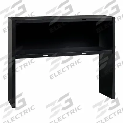 HIRSH Desk Hutch: Black, 0 Drawers, 47 in Overall Wd, 36 in Overall Ht - Hutches
