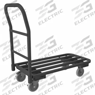 DURHAM MFG Platform Truck: 1,400 lb, 35 7/8 in L x 18 in W x 8 5/8 in H Deck, Tube - Flow-Through Platform Trucks