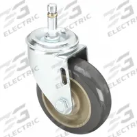 APPROVED VENDOR Stem Caster: Swivel, No Brake, 4 in Wheel Dia., 1 1/4 in Wheel Wd, 5 in Mounting Ht (MPN P12S-UP040D-SG1). Key specifications — attr1111099: APPROVED VENDOR; attr1111095: Gray; attr1176855: Swivel.