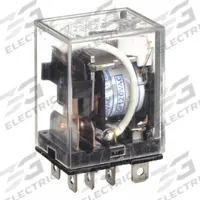 OMRON General Purpose Relay: Socket Mounted, 15 A Current Rating, 120V AC, SPDT, 8 Pins/Terminals (MPN LY1N-AC110/120). Key specifications — Brand: OMRON; Base Type: Square; Mounting Style: Plug-In; Pin Shape: Flat; Electrical Connection: Quick-Connect; Manufacturer Part Number: LY1N-AC110/120; Operating Current: 7 A at 24V DC (Inductive Load); Series: LY Series.