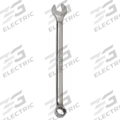 ABILITY ONE Combination Wrench: Alloy Steel, Chrome, 1/2 in Head Size, 8 in Overall Lg - SAE 12-Point Combination Wrenches