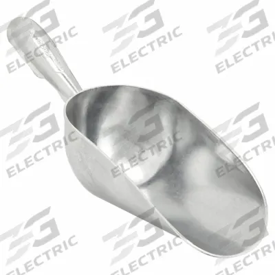 VOLLRATH Scoop: NSF Certified, Silver, 1 5/8 in Overall Ht, Scoop, Cast Aluminum - Kitchen Scoops