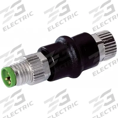 MURRELEKTRONIK Circular Connector: M8 3-Pole Male x M8 4-Pole Female, A Coded - M8 Circular Connector Gender Adapters