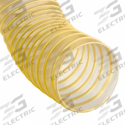 HI-TECH DURAVENT Ducting Hose: 6 in Hose Inside Dia., 25 ft Hose Lg, 25 psi - Thermoplastic Polyurethane Duct Hoses with Plastic Helix & Smooth Interior for Dust