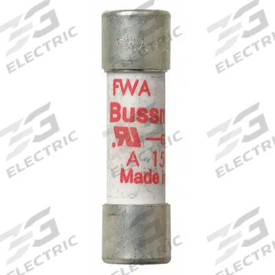 BUSSMANN Semiconductor Fuse: FWA Series, Fast-Acting, 15 A, 150 V AC, 150 V DC DC Volt Rating - Fast-Acting Cylindrical Fuses
