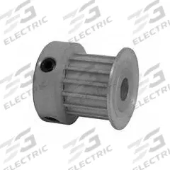 DAYTON Timing Pulley: Curvilinear, Fixed, For 9 mm Belt Wd, 15 Teeth, 3 mm Pitch, Aluminum (MPN 15-3M09-6CA2). Key specifications — Brand: DAYTON; Finish: Clear Anodized; For Belt Series: Powerhouse®.