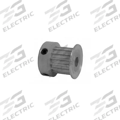 Dayton Timing Pulley: Curvilinear, Fixed, For 9 mm Belt Wd, 15 Teeth, 3 mm Pitch - HTD Section Fixed-Bore Timing Pulleys with Hub