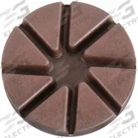HUSQVARNA Transitional Pad: 100 Grit, Red, 5 Segments, Concrete, Clockwise/Counterclockwise, Round (MPN 542868131). Key specifications — attr81237: Red; attr81244: Copper; attr122184: Polishing Tool; attr122180: Concrete; attr81239: PG 820; attr81227: HUSQVARNA.