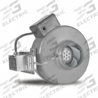 In-Line Duct Fan: 4 in Duct, 120V AC, 1 Ph, 60 Hz Freq, Metal (MPN VTX400P). Key specifications — Includes: Mounting Bracket; Brand: PANASONIC; Speed Controllable: Yes; Housing Material: Metal; Nameplate Voltage: 120V AC; Number of Speeds: Variable.