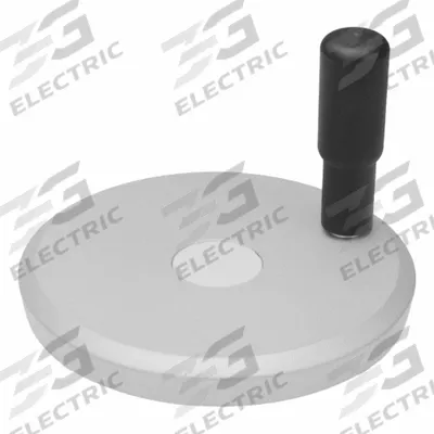 JW WINCO Solid Hand Wheel: Solid, Revolving Handle, Aluminum, 10 mm Bore - Solid Hand Wheels with Revolving Handle