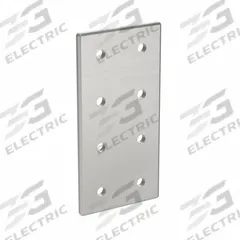 Joining Plate: Rectangular Flat Plate, 45 Series, 176 mm x 86 mm x 6 mm, For 10 mm Slot Wd, 8 Holes (MPN 093VD90180). Key specifications — Material: Aluminum; Brand: FATH INC.; Finish: Anodized.