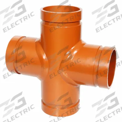 GRUVLOK Metal Pipe Cross: Cross, 6 in x 6 in, EPDM Seal, Carbon Steel, Grooved x Grooved - Grooved Pipe Fittings