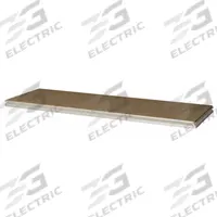 TENNSCO Shelf: 36 in x 24 in, 600 lb Load Capacity, Particleboard, Sand, Shelf (MPN ZDES-3624D SAND). Key specifications — Decking Material: Particleboard; Includes: (4) Shelf Supports; Decking Finish: Unfinished; Shelf Configuration: Single Straight; Color: Sand; Frame Material: Steel; Brand: TENNSCO; Frame Finish: Zinc Plated.