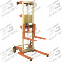 WESCO Winch Lift: 350 lb, 22 1/2 in L x 4 in W Fork, 43 in L x 29 in W x 68 in H Overall Dim, Cable (MPN 273512). Key specifications — Width Across Forks: 4 in; Brand: WESCO.