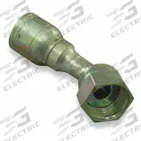 AEROQUIP Hydraulic Crimp Fitting: Steel x Steel, 45° Elbow, -8 For Hose Dash Size, ORS x Crimp (MPN 1AA12FRA8). Key specifications — Fitting Gender: Female x Genderless; Fitting Connection Type: ORS x Crimp; For Hose Dash Size: -8; Thread Size: 1-3/16"-12; Brand: AEROQUIP.