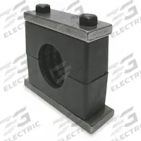 BEHRINGER PIPE SYSTEMS Vibration-Dampening Beta Clamp: Ribbed Bore, 304 Stainless Steel Clamp (MPN SHT62125-PP)