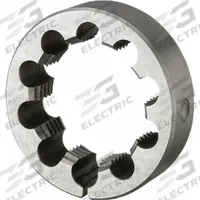 APPROVED VENDOR Round Threading Die: #8-32 UNC, 1 in OD, Solid, LH, High Speed Steel (MPN 13029)