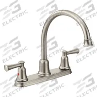 CFG Gooseneck Kitchen Faucet: Capstone, Brass, Widespread, Deck, 3 Mounting Holes, 1.5 gpm Flow Rate (MPN 41611CSL). Key specifications — Series: Capstone; Brand: CFG.