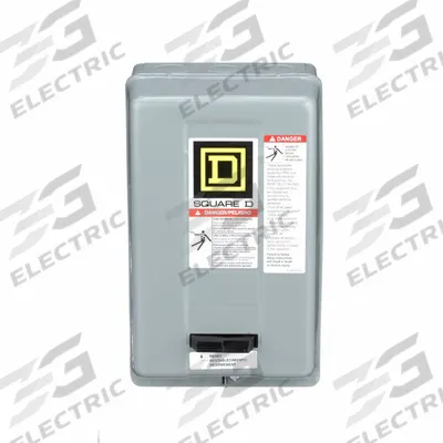 SQUARE D NEMA Magnetic Motor Starter: Non-Reversing, 3 Poles, NEMA Size 00 - Enclosed Non-Reversing Starters with Electronic Overloads