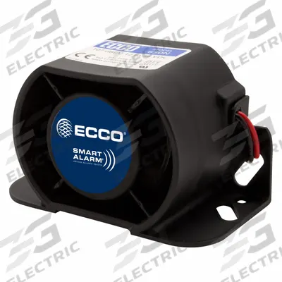ECCO Vehicle Backup Alarm: Self-Adjusting, Tonal, 102 dB Max Sound Level, 12-48V DC - Heavy-Duty Backup Alarms