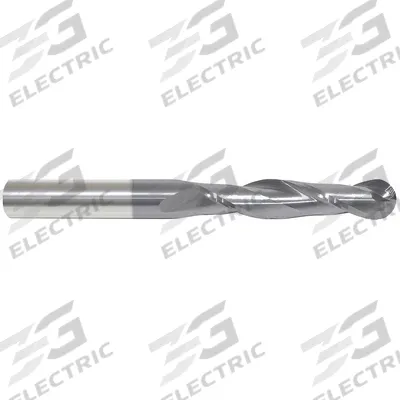APPROVED VENDOR Ball End Mill: Carbide, AlTiN Coated, 2 Flute, 1/2" Mill Dia, 2" LOC - General Purpose Carbide Ball End Mills