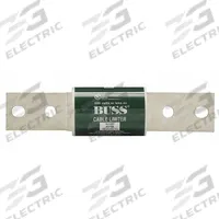 BUSSMANN Cable Limiter: Bolt-to-Bolt Connection, 750 kcmil, Copper & Aluminum Conductors, 600 V AC (MPN KFM). Key specifications — attr1227406: Center Bolt-to-Offset Bolt; attr211184: BUSSMANN; attr204984: KFM; attr1297977: Copper & Aluminum.