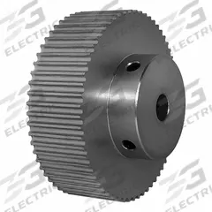 DAYTON Timing Pulley: Modified Curvilinear, Fixed, For GT Timing Belt Section, For 15 mm Belt Wd (MPN 62-3P15-6A4). Key specifications — Brand: DAYTON; Finish: Clear Anodized; For Belt Series: Powerhouse®.