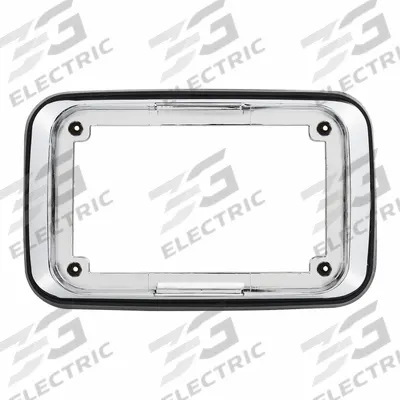 FEDERAL SIGNAL Trim Ring for Quadraflare: 6 5/8 in Lg, 4 3/16 in Ht - Vehicle Light Mounts & Brackets