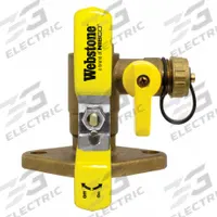 WEBSTONE Flanged Ball Valve w/Drain: 2 in, Brass, 600 psi Max. Op Pressure, Full Port Ball Port (MPN 40417HV). Key specifications — Brand: WEBSTONE; Handle Material: Steel; Includes: Adjustable Packing Glands.