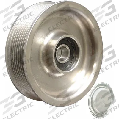 DAYCO Idler Pulley: Idler Pulley, 89107, Serpentine, Ribbed, Flanged Flange, 8 Grooves - Ribbed V-Belt Idler Pulleys for Vehicles